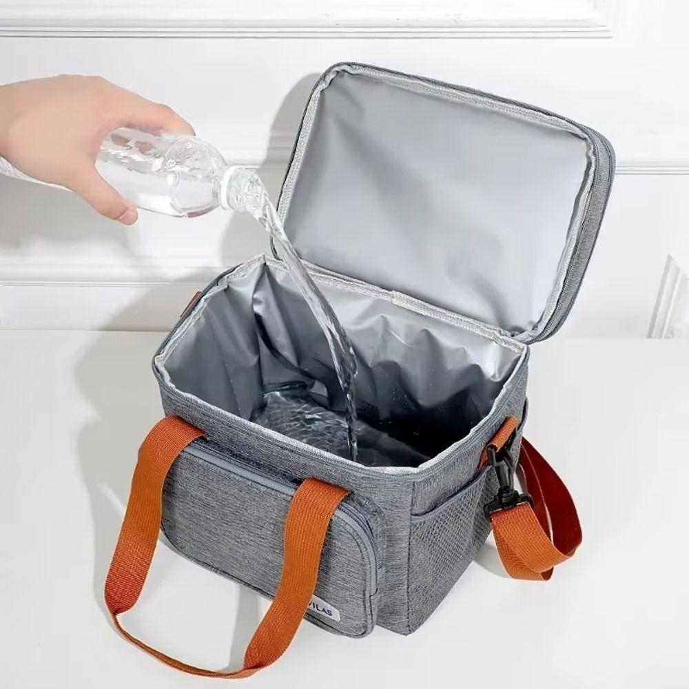 Large Capacity Insulated Lunch Bag Lightweight Picnic Tote Bag  Daily Use