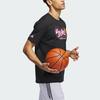 Adidas Metaverse Cartoon Print Basketball T-Shirt, Version 1 Men Tops Black IM4611