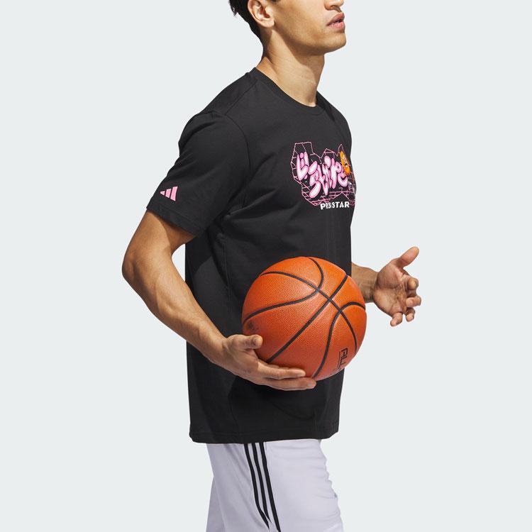 Adidas Metaverse Cartoon Print Basketball T-Shirt, Version 1 Men Tops Black IM4611