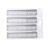 4Pcs Clear Colorful Ruler Kids Plastic Ruler for School Ruler with Centimeters Millimeter and Inches Assorted Color