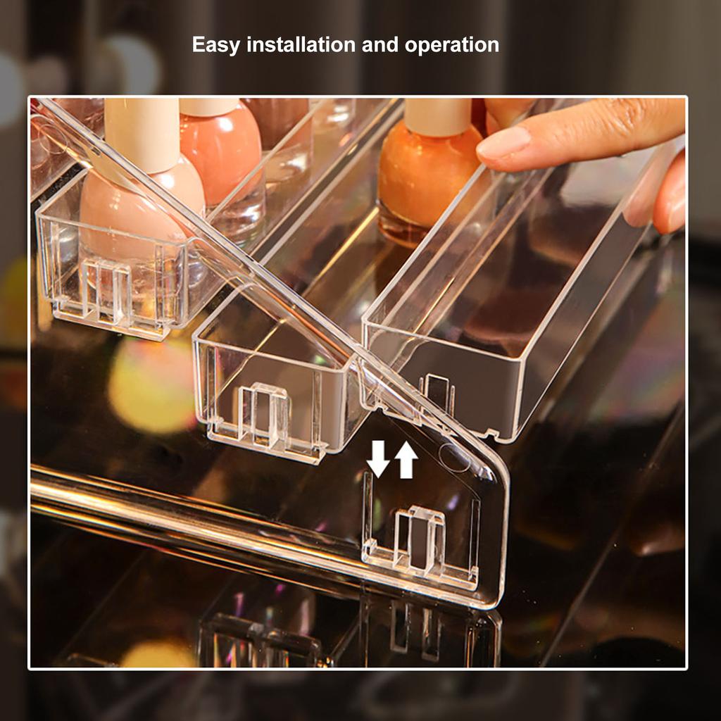 6 Layer Eye Shadow Stand Display Storage Large Capacity Cosmetic Lipstick Rack for Air Cushion