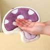 Quick-Dry Mushroom Theme Hand Towel Soft Coral Fleece Toilet Handkerchief Thickened Comfort Bathroom Kerchief Kitchen Home