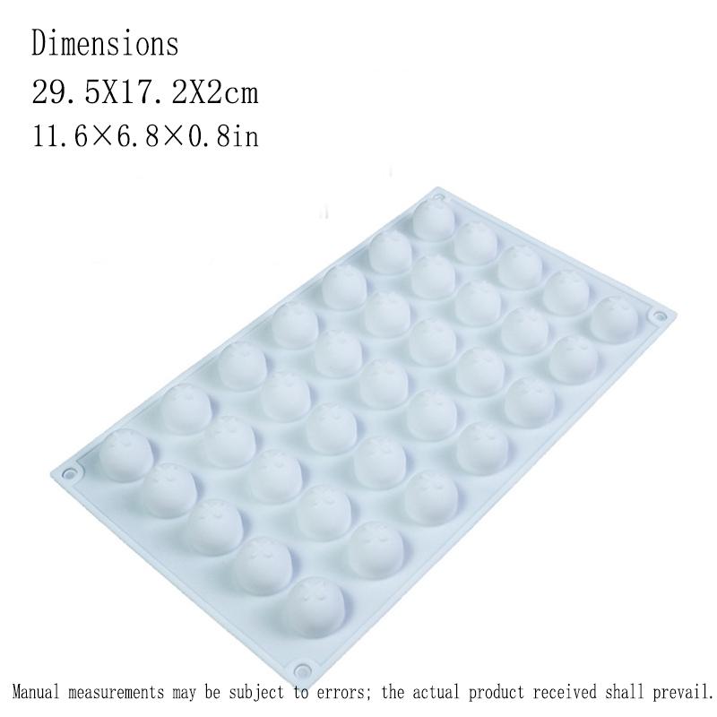 Round Spherical Mousse Mooncake Silicone Mold Round Ice Hockey Chocolate Small Round Ball