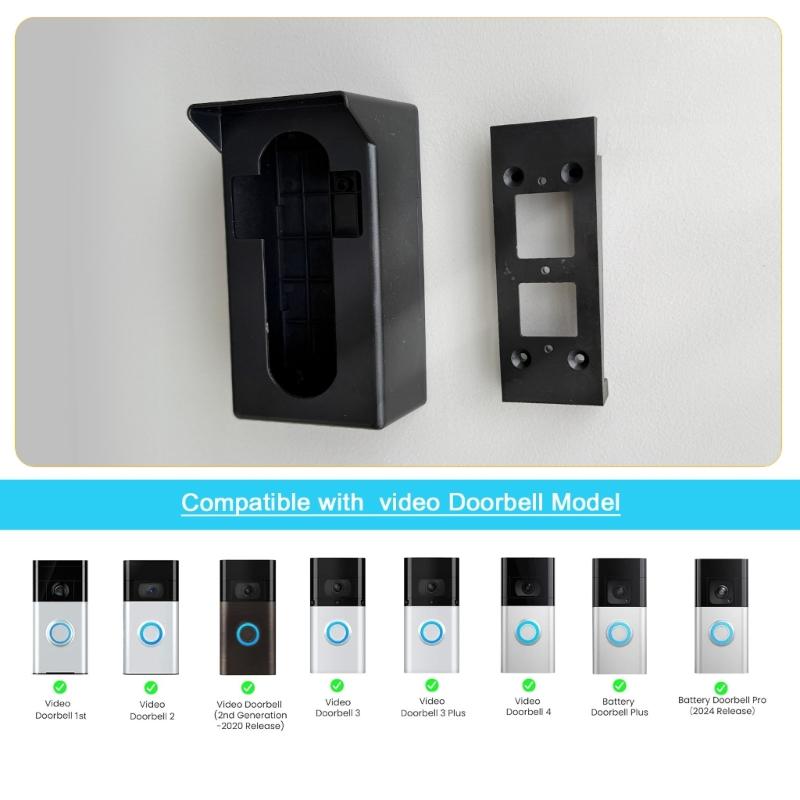 Easyly Install Outdoor Doorbells Outdoor Keypad Cover Protectors Rings Video Doorbells Waterproofed Cover Doorbells