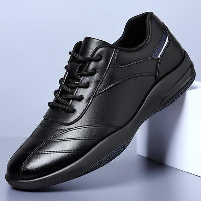 Modne Męskie Eleganckie Skórzane Buty Wiosna Jesień Rekreacyjne Prawdziwa Skóra Oddychające Miękka Podeszwa Wygodne Wulkanizowane Buty dla Mężczyzn