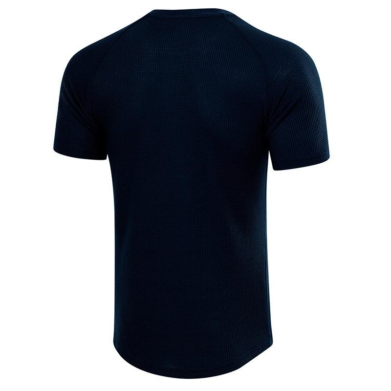 Summer Men's Heavyweight Short-sleeved T-shirt Men's Henley Shirt T-shirt Trend Casual Tops