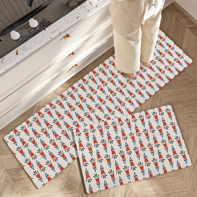 

Ретро Роскошный Кожаный Кухонный Коврик для Пола - Впитывающий, Пятноустойчивый, Легко Чистящийся, Прочный Коврик для Ног. 45x70cm