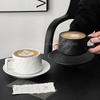 Retro Stone Pattern Coffee Cup Light Luxury Ceramic Mug Exquisite Latte Art Cup Cappuccino & Mocha Mug Table Decoration