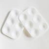 10Pcs White Plastic Paint Tray Palettes 6 Holes Thickened Art Classes DIY Crafts Watercolor Palette Color Mixing Art Painting Tray