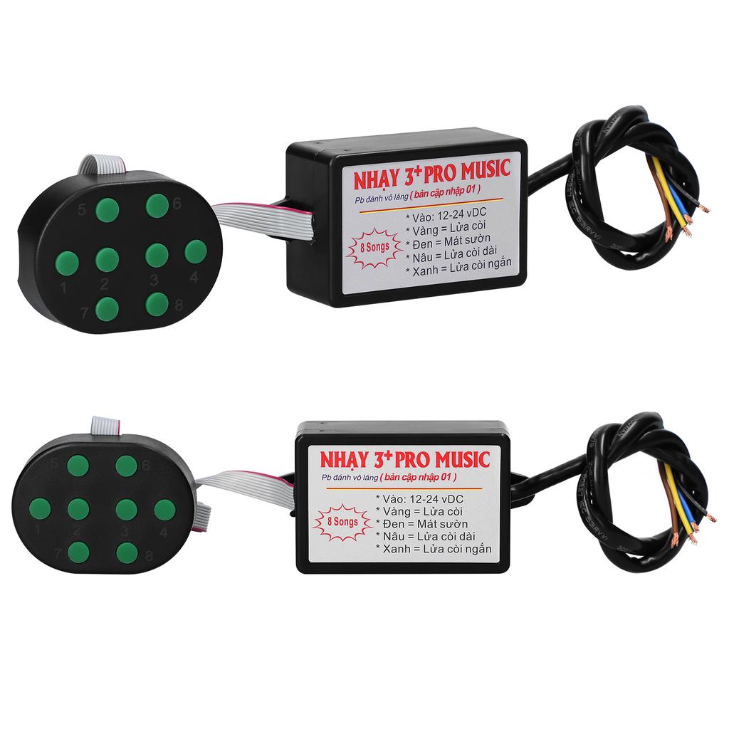 Car Horn Controller Electric Horn Speaker Sound Control Unit with 8 Sound Effects Switching 12-24V for Car Truck Marine Boat