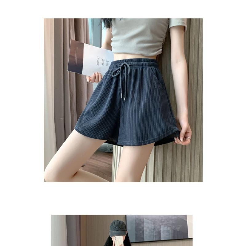 Rosa Sportshorts Damen Sommer Hochtailliert Kleiner Mann Laufen Weites Bein Lässige Hotpants