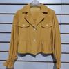 Export Fashion Original Single Cut Label Tight Waist Stylish Bell Sleeve Multi-Pocket Workwear Short Coat Small Wind-Breaker