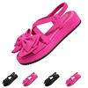 Women's Bow Knot Platform Sandals Lightweight Comfortable Slip On Thick Sole Summer Casual Beach Shoes