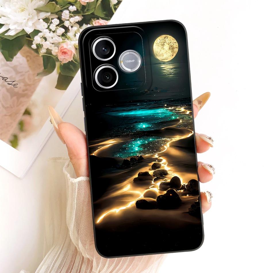 For Honor 600 Lite 5G Honor600 2026 Fashion Dusk Beach Painting Phone Case For Honor 600 600Lite Soft Silicone Covers Bumpers