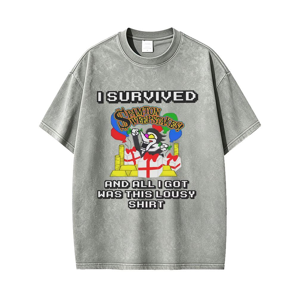 Gewaschenes Vintage-Spiel Deltarune Tenna Es ist TV-Zeit Energetischer Showmaster Lustiges Meme T-Shirt Herren Damen Lässig Humor Harajuku T-Shirts