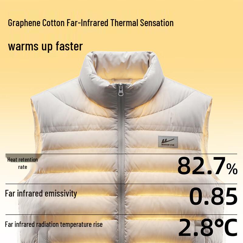 Warrior Men's Quilted Stand-Collar Puffer Vest