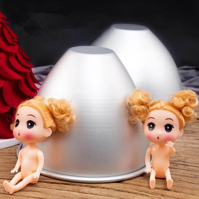 4/5/6/7/8 Zoll Aluminiumlegierung Puppen Kuchenform Puppenkleid Kuchen Dekoration