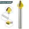 6mm Shank Router Bit Carbide Cutting Performance V-shaped