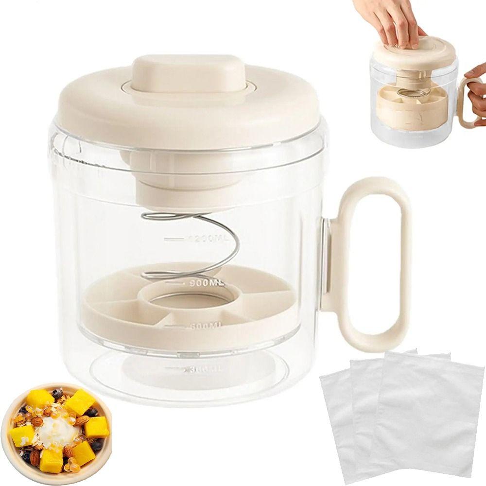 Pressure Spring Homemade Yogurt Strainer Fine Mesh Whey Separation Tools Greek Yogurt Maker Food