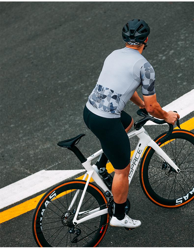 Lampaida Men's Quick-Dry Cycling Jersey - Summer Short Sleeve, Breathable Sportswear