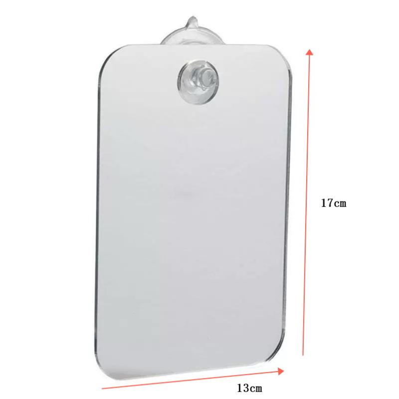 מראה אקרילית נגד אדים למקלחת, מראה לגלח ללא אדים, מראה לחדר רחצה, בלתי שביר, נייד, לנסיעות, אביזרי גילוח לאמבטיה, כלים