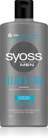 

Syoss Мужской шампунь Clean & Cool для нормальных и жирных волос TU прозрачный