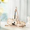 DIY 3D Wooden Puzzle Violin Capriccio Model DIY Gifts for BoysGirls Easy Assembly Kits MusicalBuilding Blocks G211
