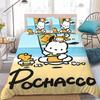 Kawaii P-Pochacco Duvet Cover Set Home Style Bedding Soft Laundry Cotton Bed 3 Piece Set Student Dormitory Gift