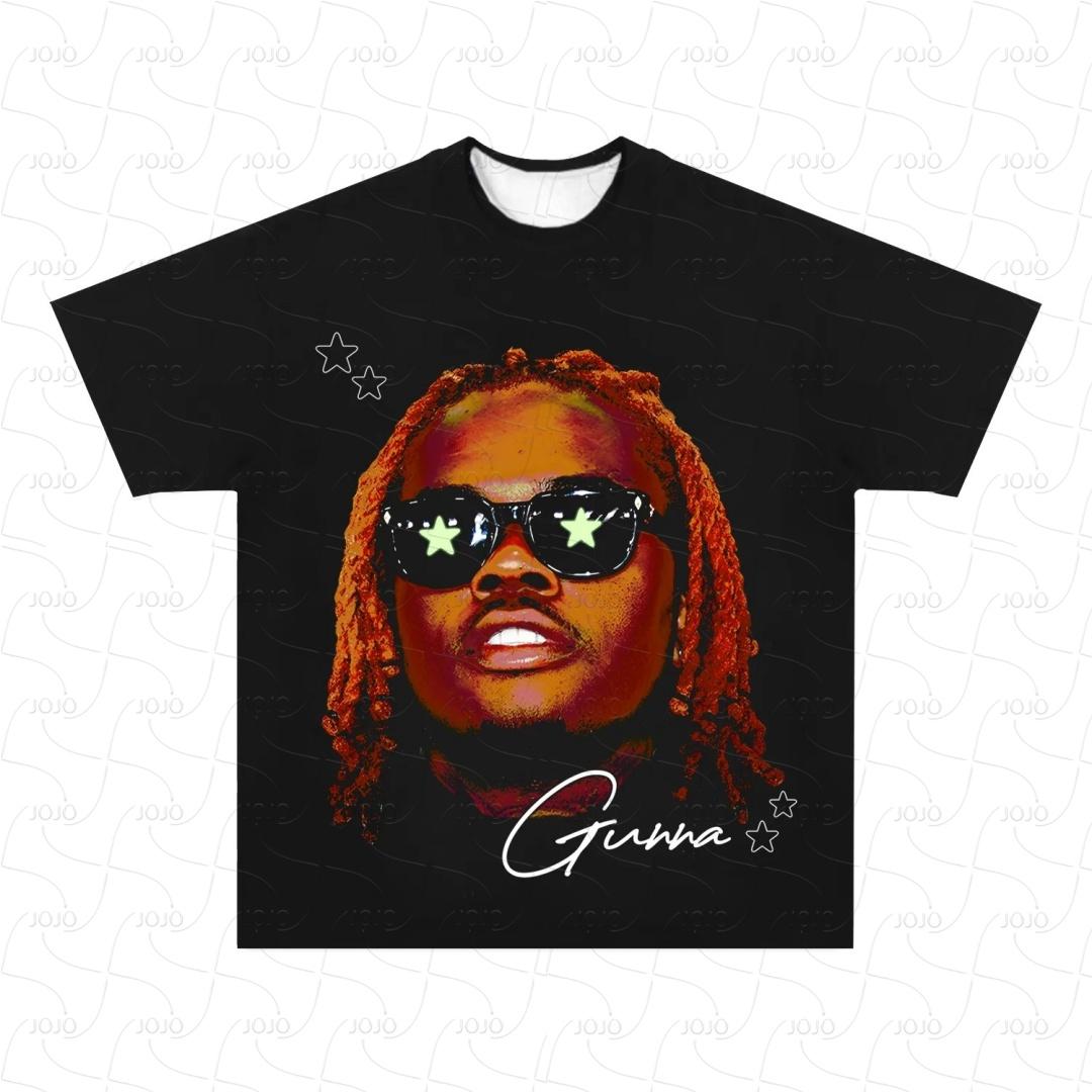 

Rap Star Gunna Retro Graphic Couple T-Shirt Men s Hip Hop Clothing Y2k Unisex Fashion Oversize AJAX Gangster Top for Rappers 4XL