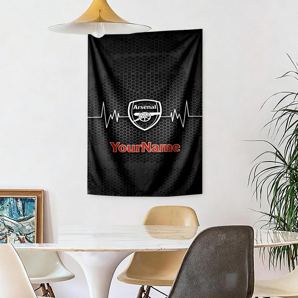 Arsenal Custom Your Name Wall Decor Tapestry Art For Pet Memorial Birthdaywedding Party Backdrop Family Gift