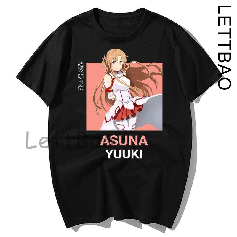 Japanese Anime Men Sword Art Online T Shirt Fashion Print Summer Women Novelty Cotton Short
