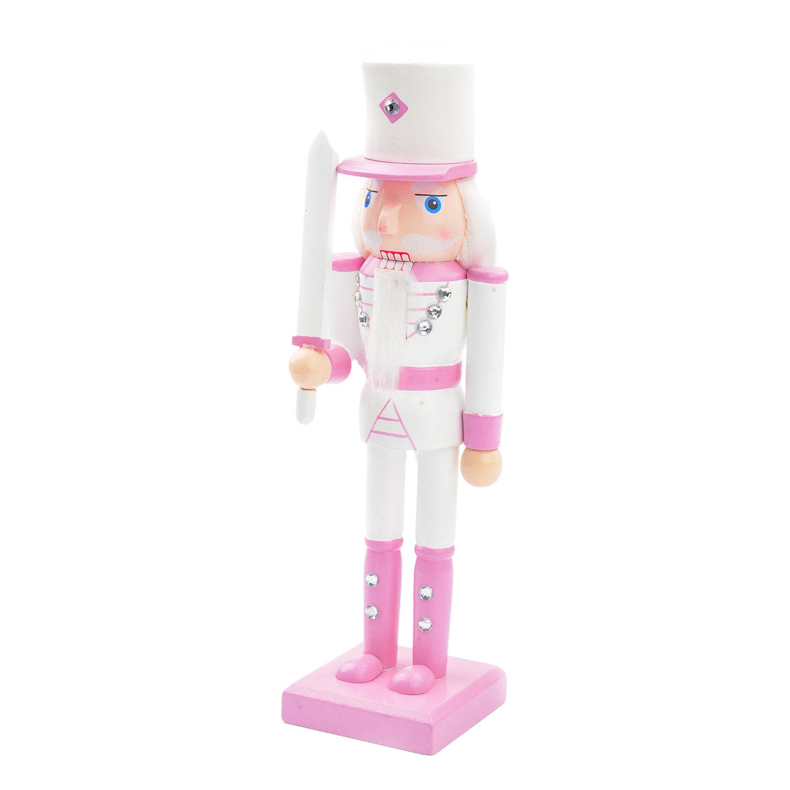 Wooden Nutcracker 10  Nutcracker Figurine Christmas Nutcracker Soldier Christmas Decor for Birthday Holiday Festive Shelf Mantel