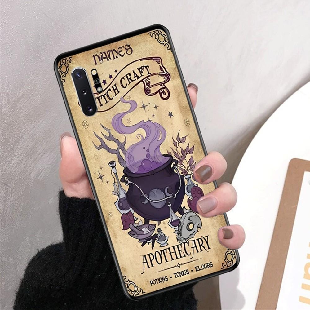 Retro Halloween Witch Phone Case For Samsung Note 8 9 10 20 pro plus lite M 10 11 20 30 21 31 51 A 21 22 42 02 03