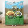 Plants Vs. Zombies Blanket Durable Comfort Great for Bedding Chair Sofa All-Season Use Digital Print Birthday Christmas Gift Blanket