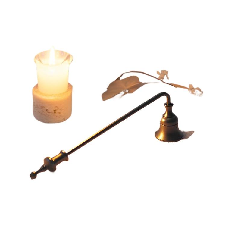 New Candle Damper Candle Stainless Tool Long Handle Bell Extinguisher Accessory Wicks Out Steel Extinguish Putting Accessories