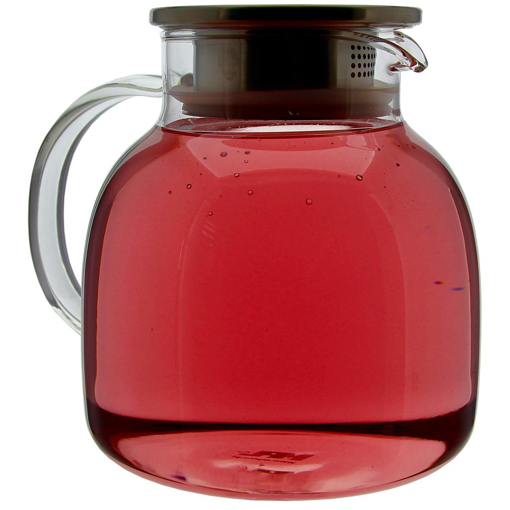 Glass Jug For Water, Juice, Tea, Coffee, Hot 1.2L