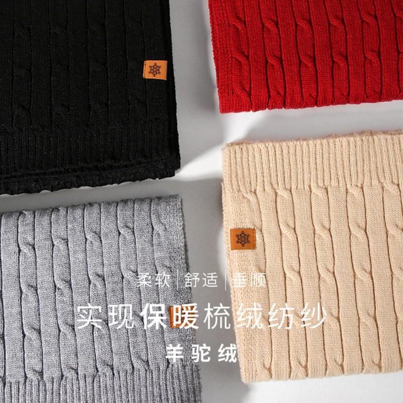 Women Winter Knit Hat Scarf Gloves Set Warm Acrylic Beanie Headband Accessory Cycling Outdoor Daily Wear