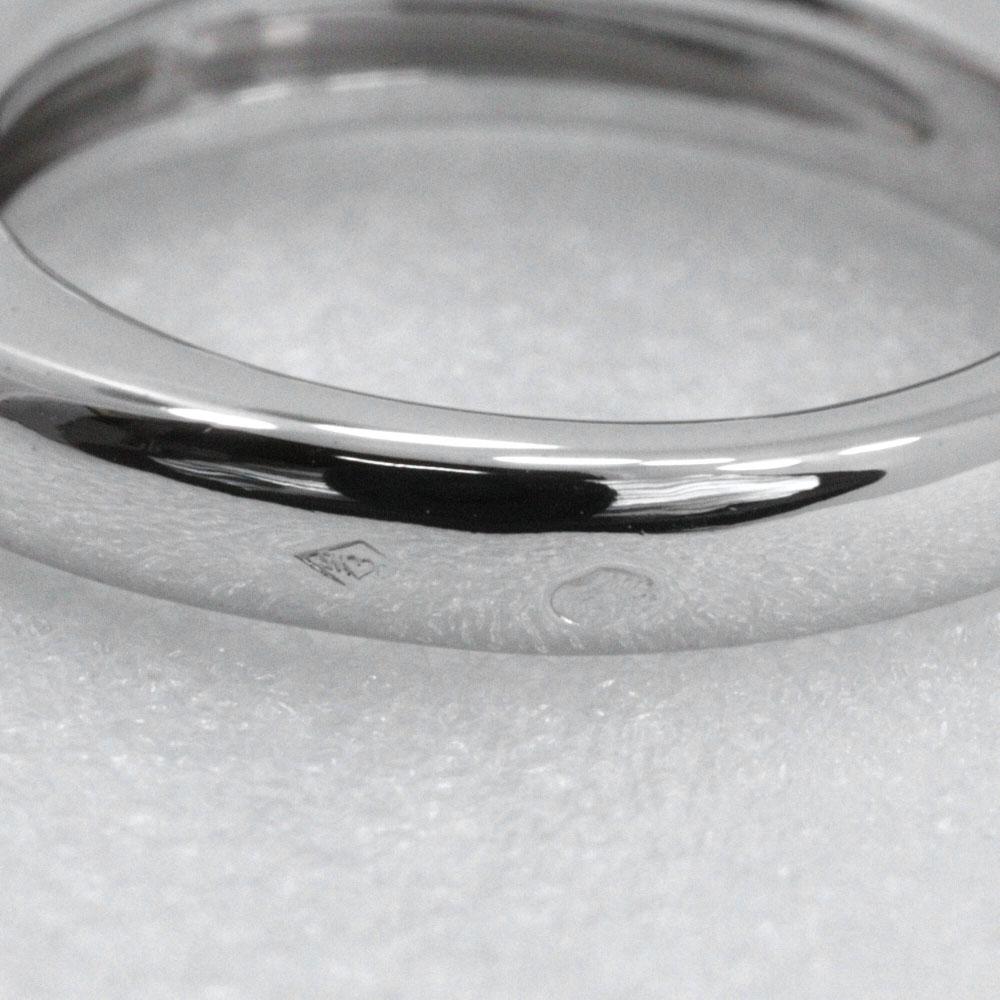 Cartier C Do Solitaire Ring K18 White Gold/diamond #3.7(US Size) 7.5g Women Used