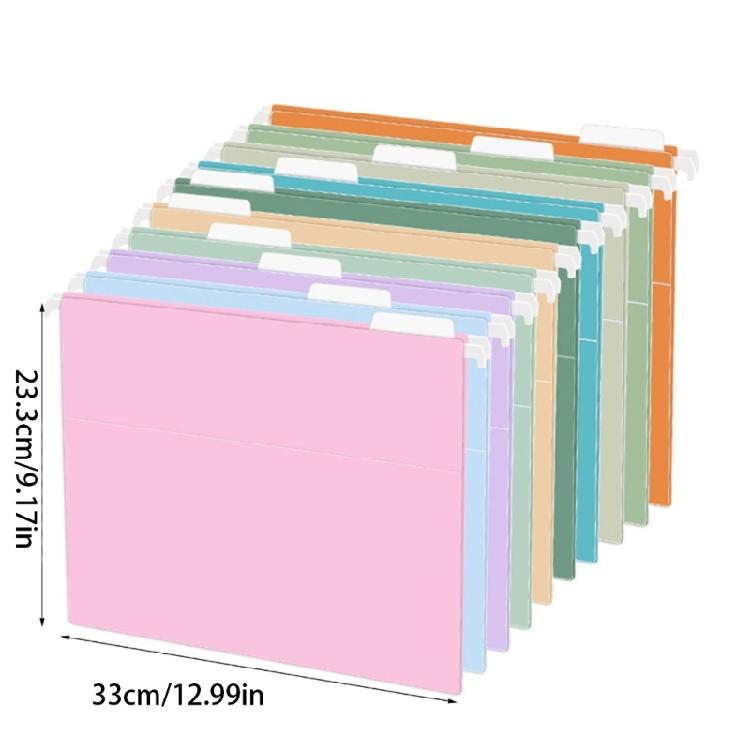 Adjustable Hanging File Folders Wall Mount File Holders with Sturdy Plastic Construction For Desk Cabinet Wall Mounting
