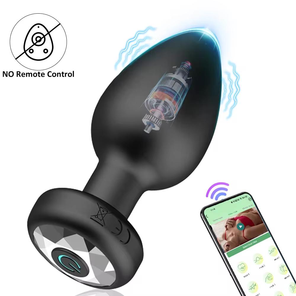 Bluetooth Anal Vibrator Butt Plug Prostate Massager Female Masturbator Dildo Adult Sex Toys For Women Men Gay APP Remote Control