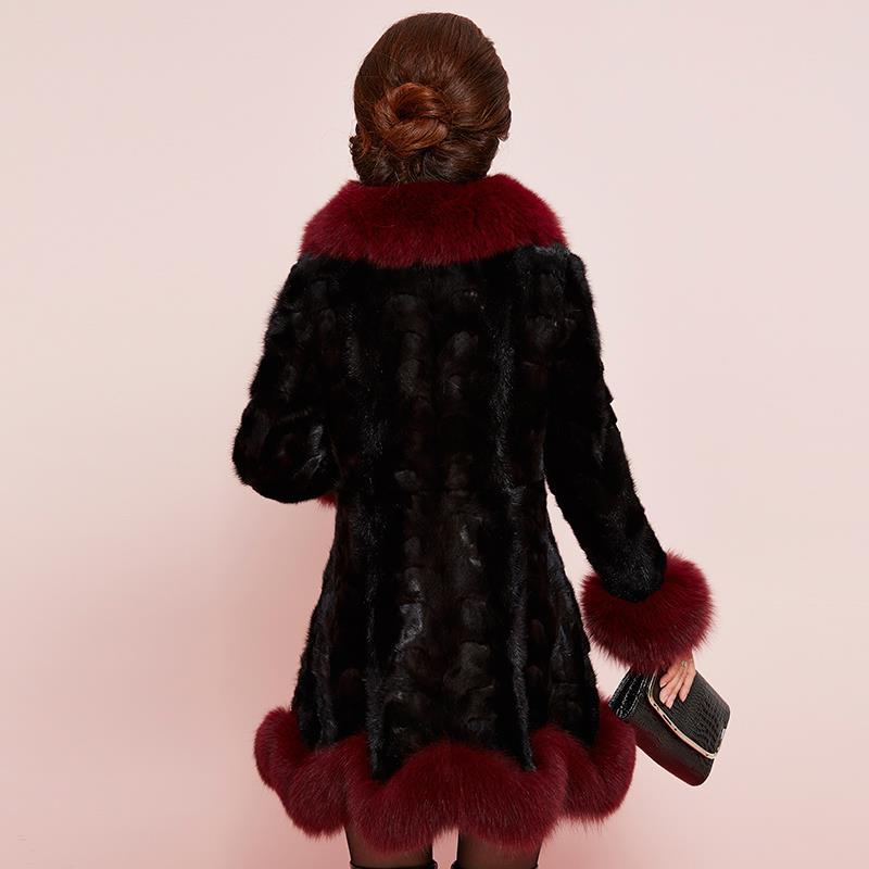 Cappotti da Donna Nuovi ArriviCappotto EleganteModa Capospalla da Donna Media LunghezzaPelliccia Sintetica di Volpe Invernaleriscaldato