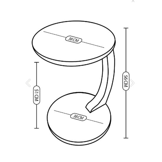 Wheeled C Coffee Table Sofa Table Side Table Nesting Table Tea Coffee Service Table Walnut