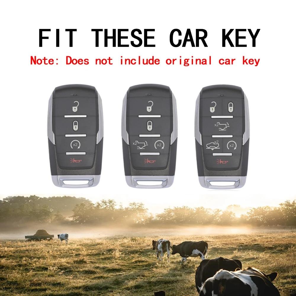 Car Remote Key Case Keychain Shell Fob for Dodge RAM1500 RAM2500 TRX RAM 1500 Key Cover Skin 2021 2020