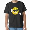 Funny Cool Guy In Sunglasses Emoticon Thumbs TShirt Made In UsAus Size S2xl