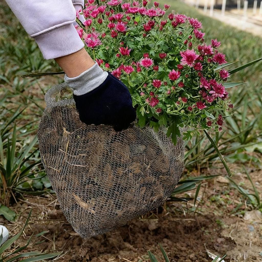 15Pcs Stainless Steel Metal Plant Mesh Bag Wire Knitted Plant Protection Plant Root Pouches Basket Rodent-proof PestControl Bag