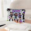 K-POP Themed Makeup Toiletry Organizer Bag Double Sided Idol Characters Travel Home Storage for Cosmetics Skincare Jewelry Gift