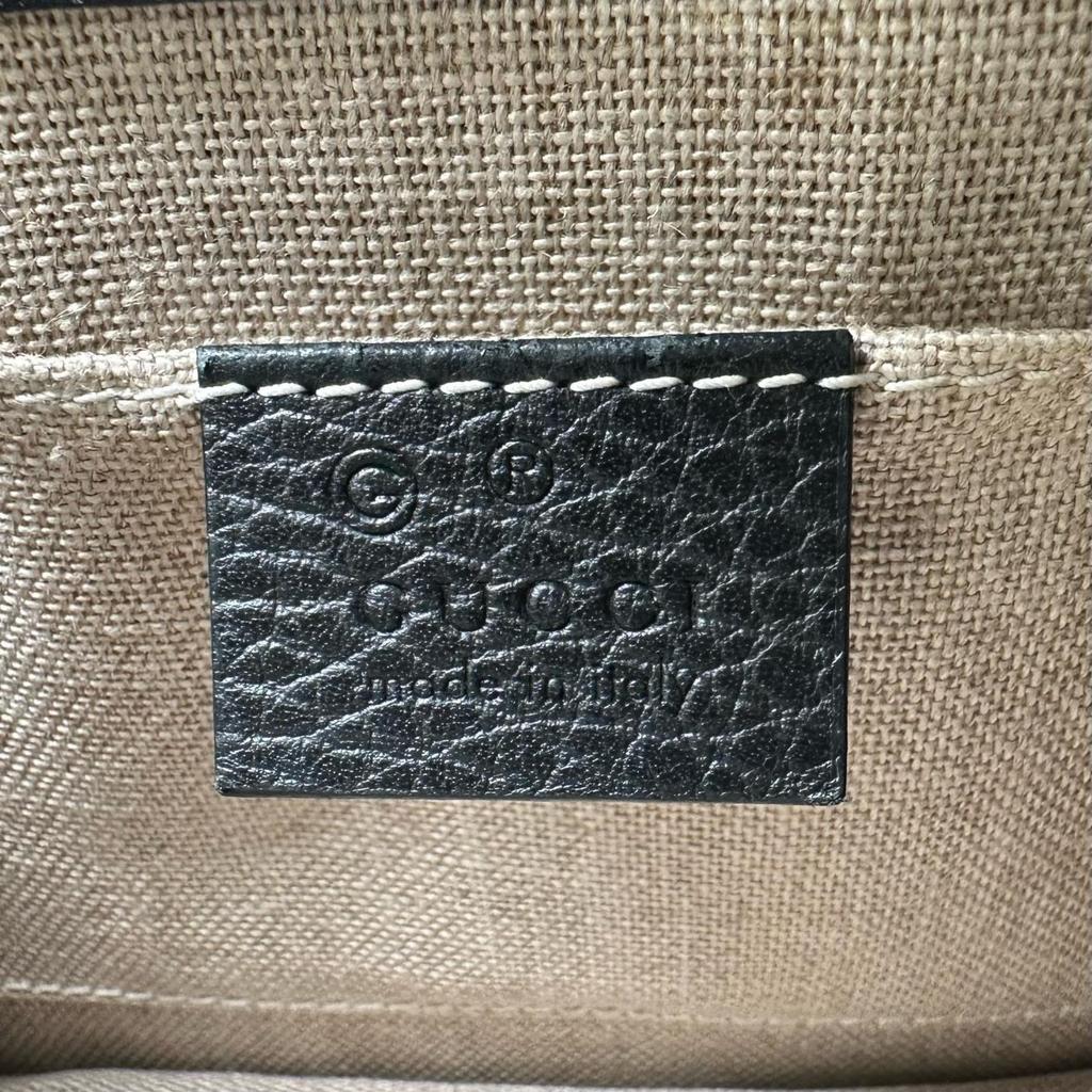 GUCCI Interlocking G Shoulder Bag black Women used