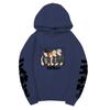 Haikyuu MSBY Black Jackal Anime Character Unisex Fleece Hoodie Vertical Japanese Letter Sleeve Volleyball Long Sleeve Pullover Sweatshirt