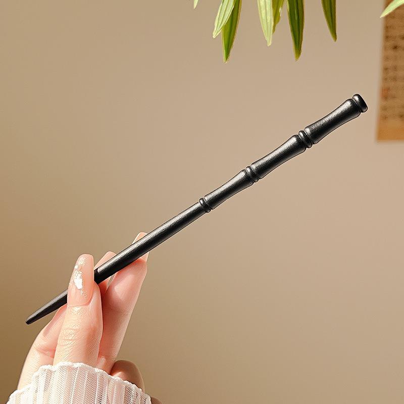 Chinese bamboo shaped traditional classical culture women's bamboo knot hair clip fork hair clip retro wood decoration