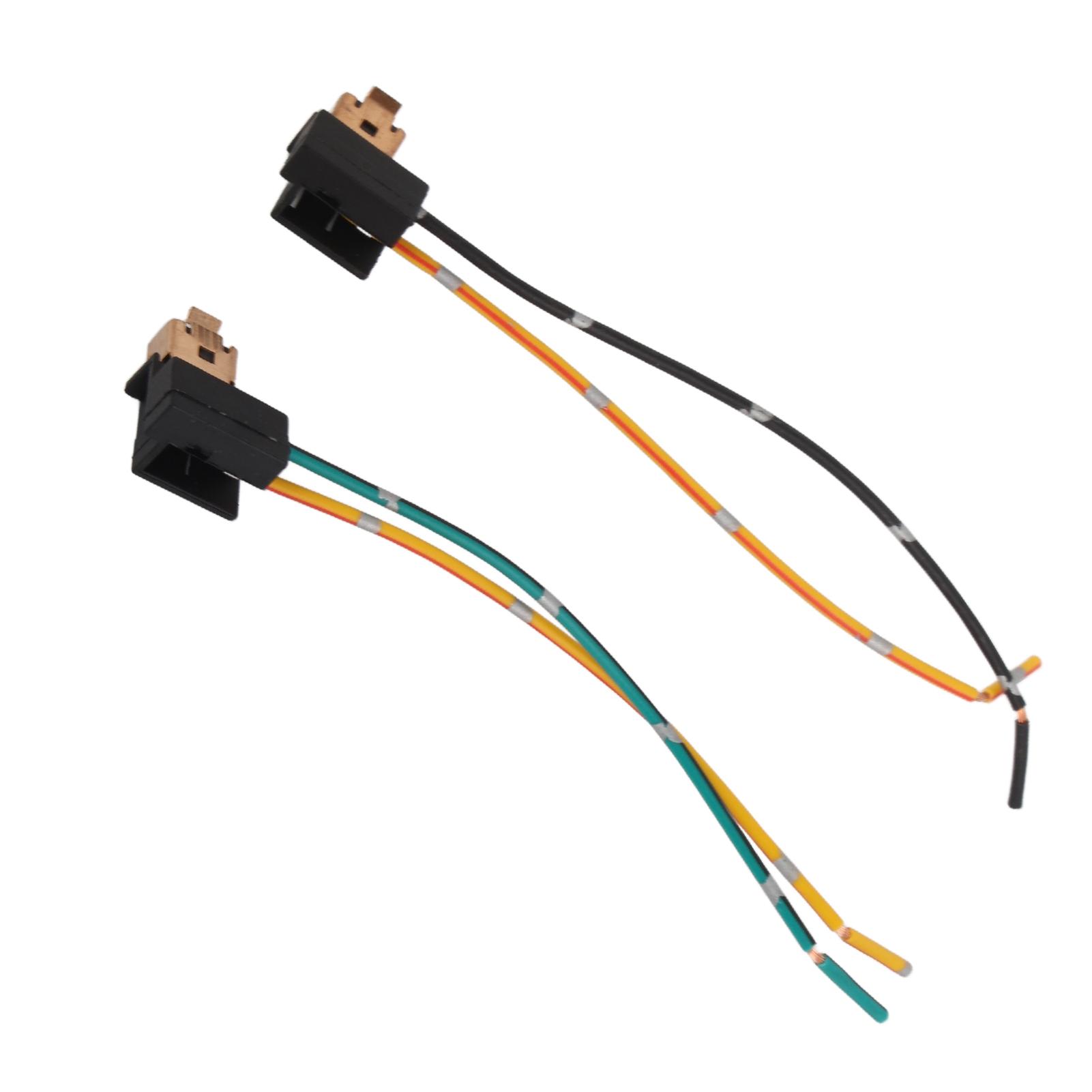 2Pcs H1 Hdlight Bulb Socket Wiring Harness Connector Socket Adapter